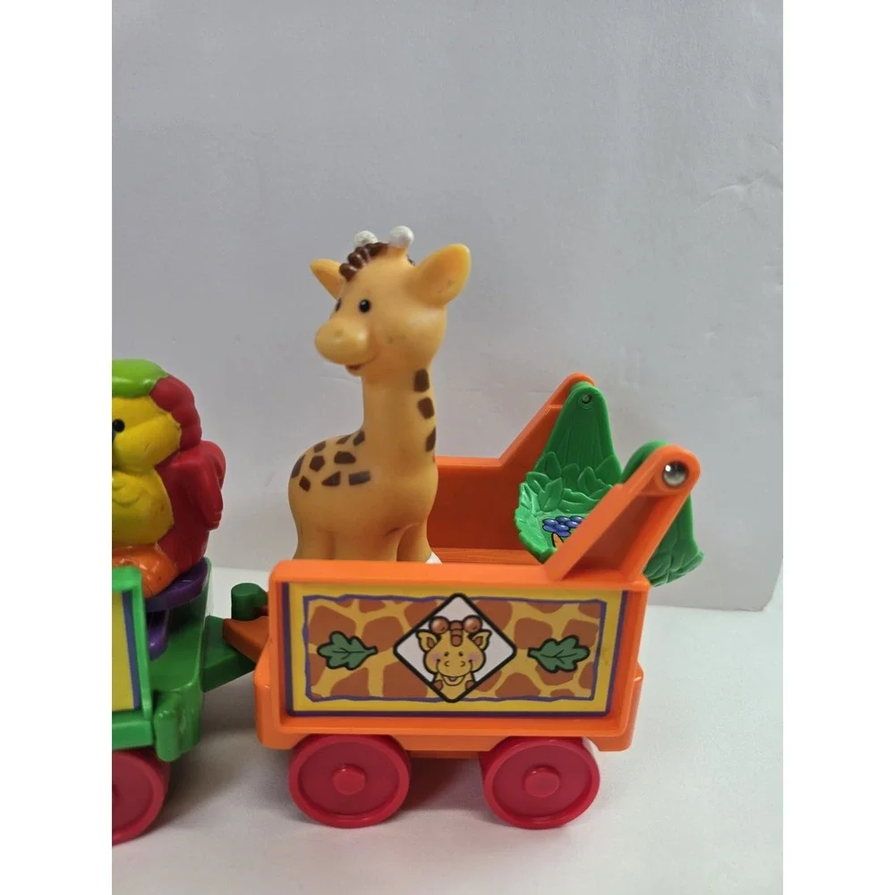 Fisher Price Little People Zoo Train Safari Animals Giraffe Tiger Parrot Figure